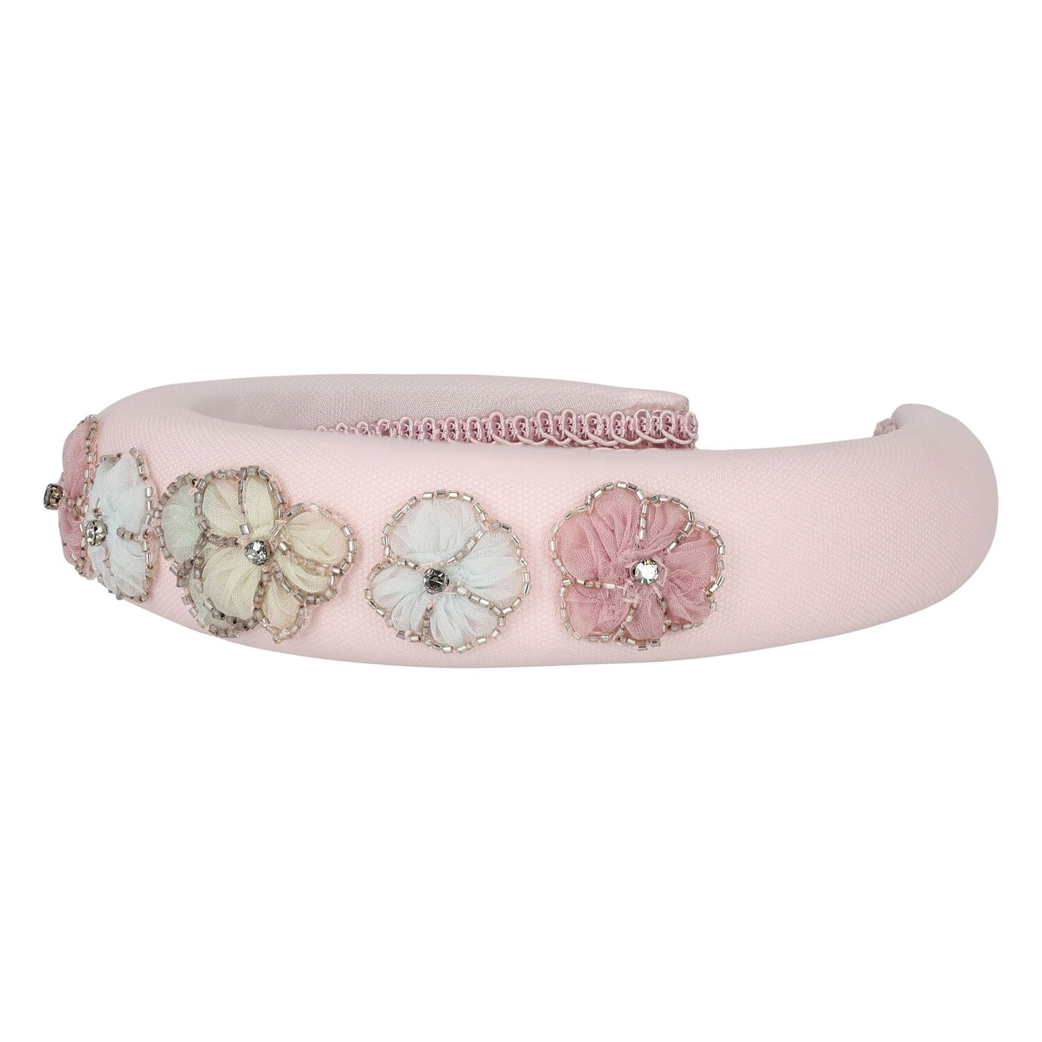 Girls Pink Flower Headband, 1, hi-res image number null