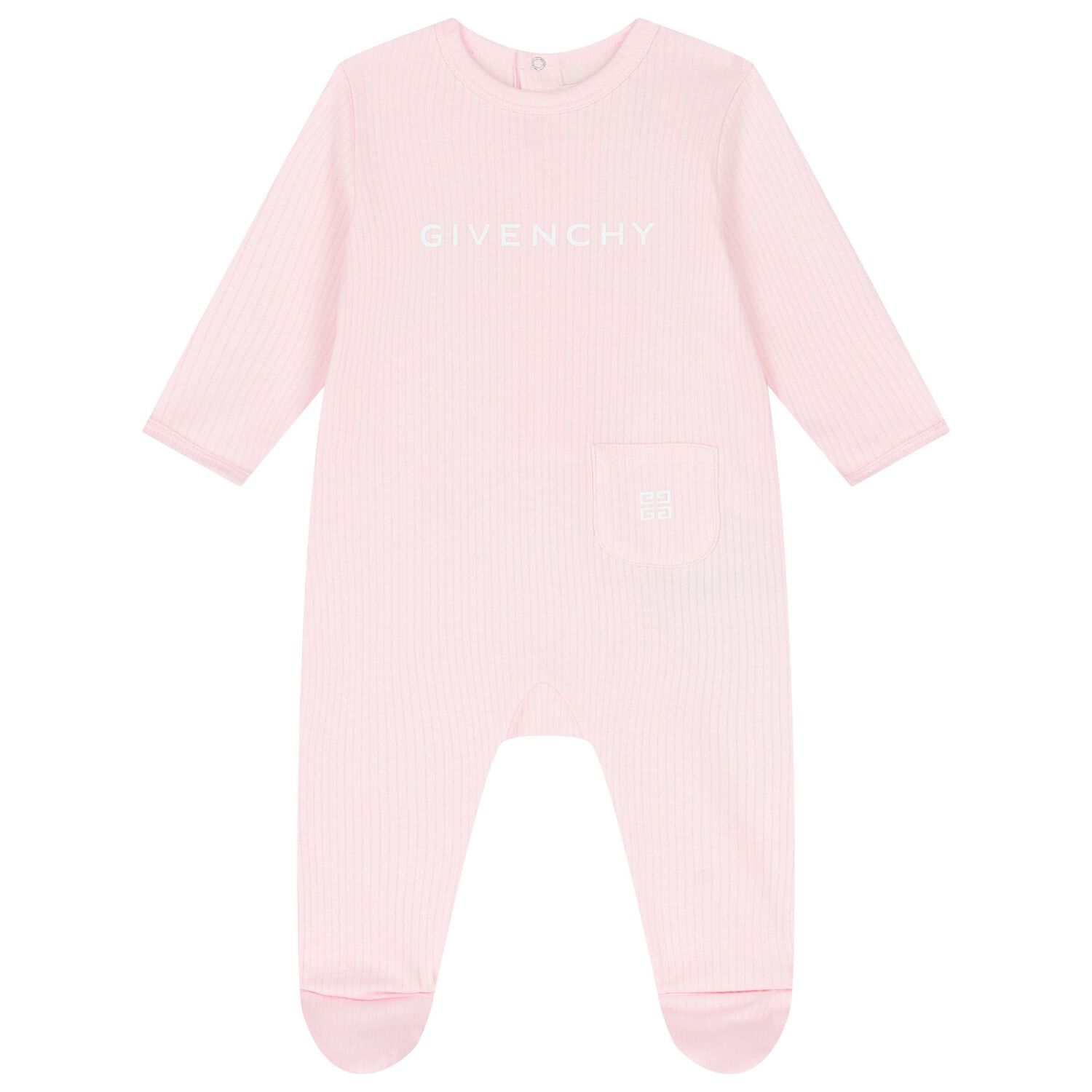 Baby Girls Pink Logo Babygrow Gift Set, 2, hi-res
