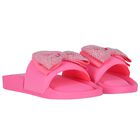 Girls Pink Butterfly Sliders, 1, hi-res