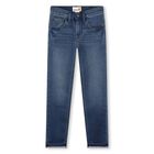 Boys Blue Logo Denim Jeans, 1, hi-res