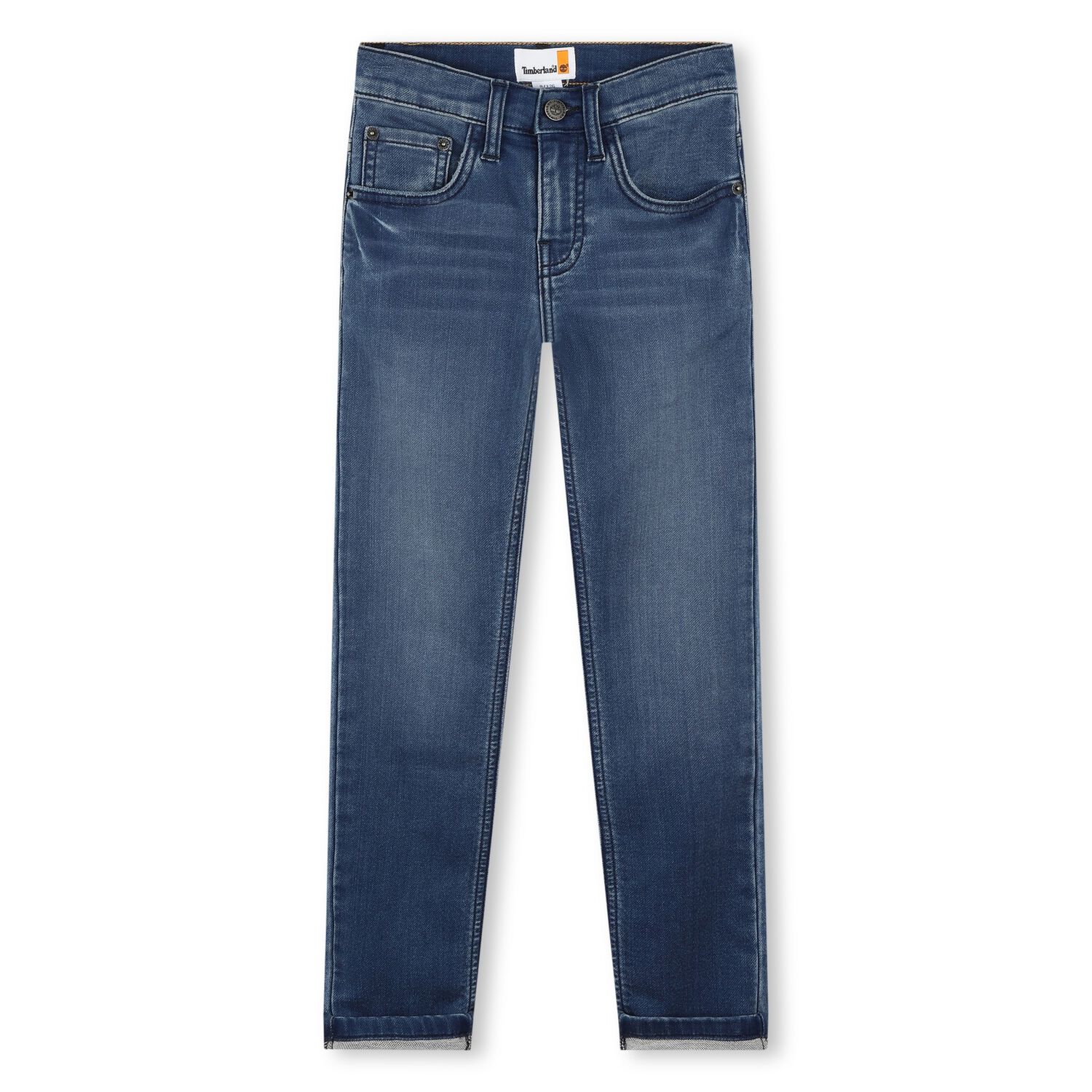 Boys Blue Logo Denim Jeans, 1, hi-res image number null