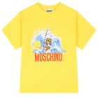 Boys Yellow & White Cotton Logo Shorts Set, 3, hi-res