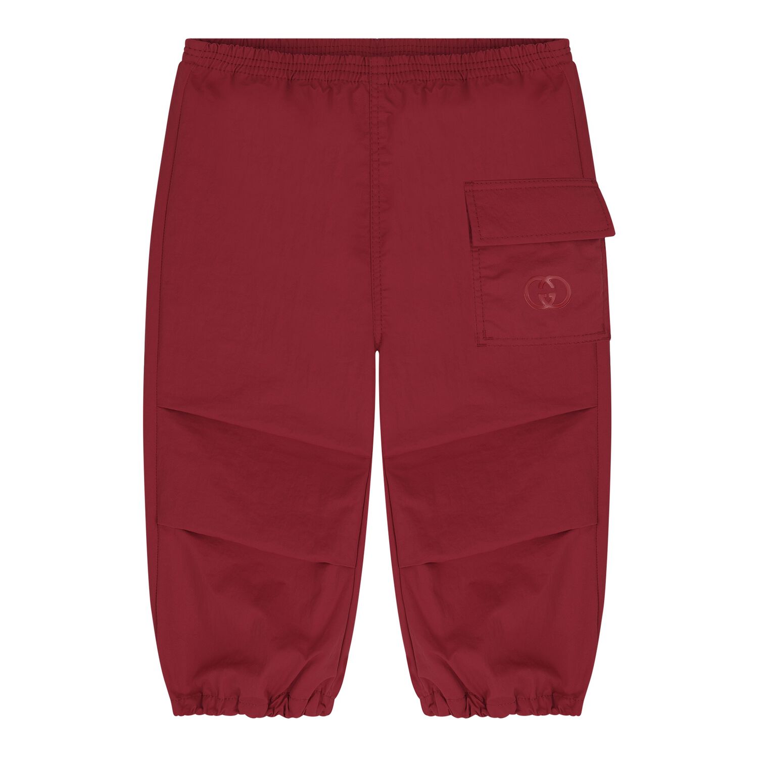 Baby Boys Red Logo Trousers, 1, hi-res