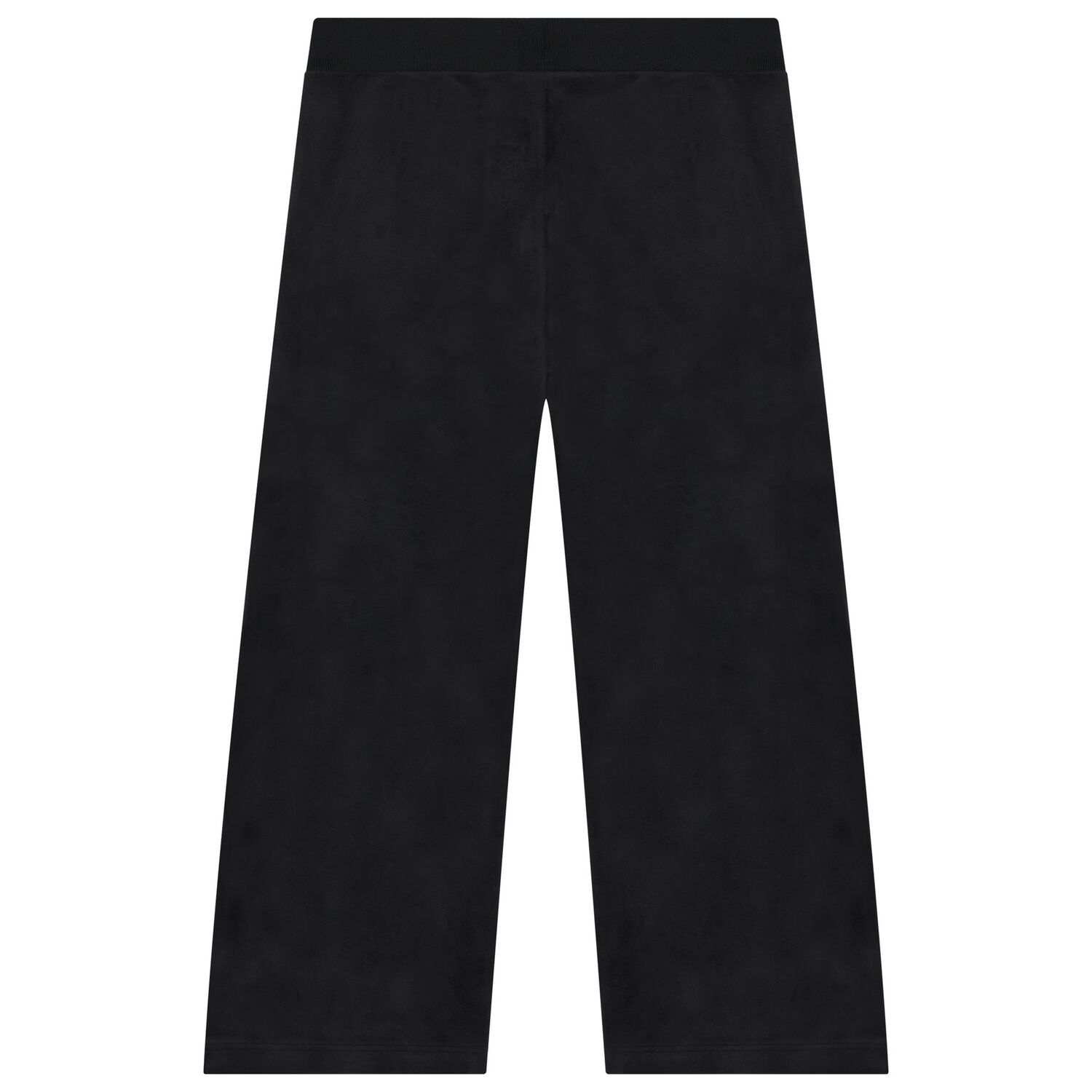 Girls Black Velour Trousers, 1, hi-res image number null