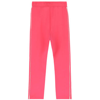 Girls Pink Logo Joggers