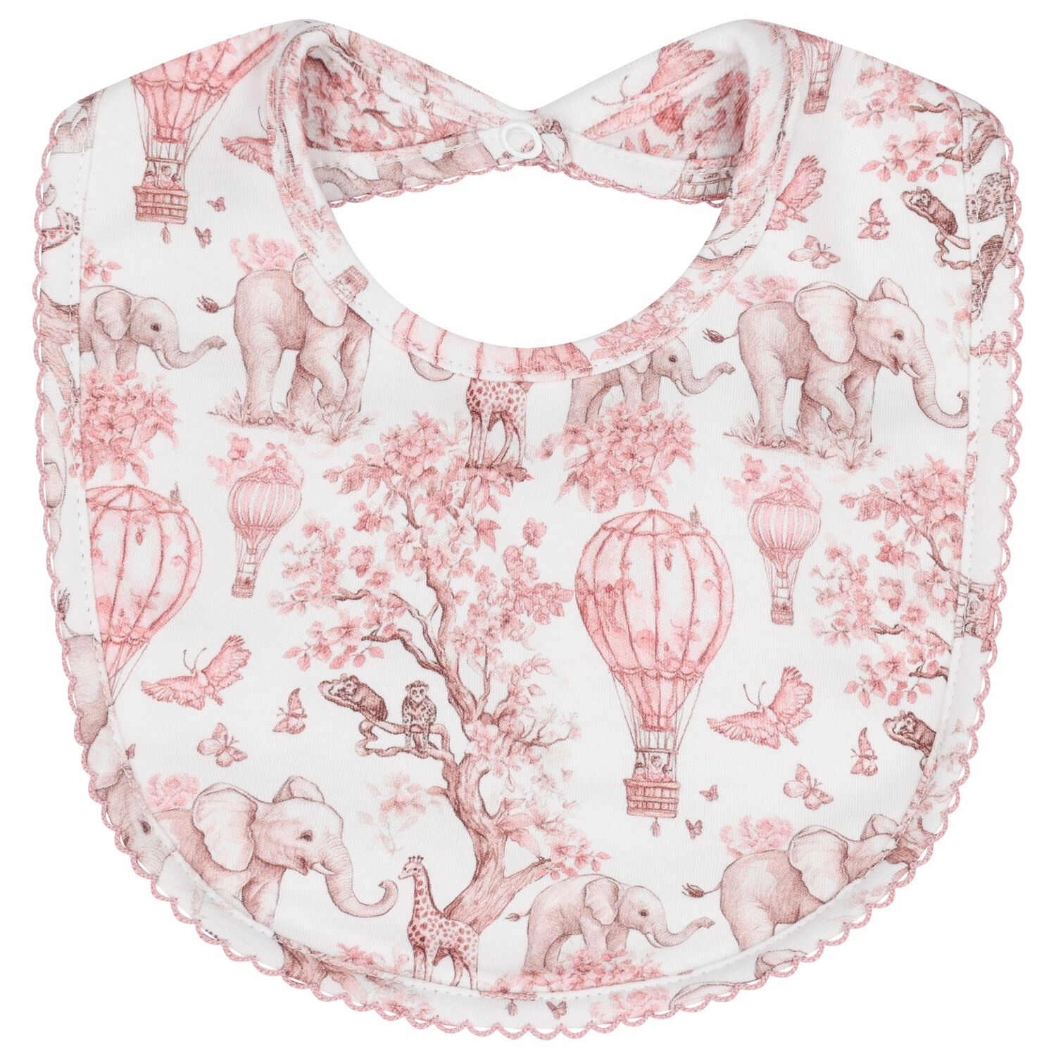 Baby Girls White & Pink Africa Babygrow Gift Set, 1, hi-res