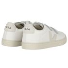 White Logo Leather Trainers , 1, hi-res