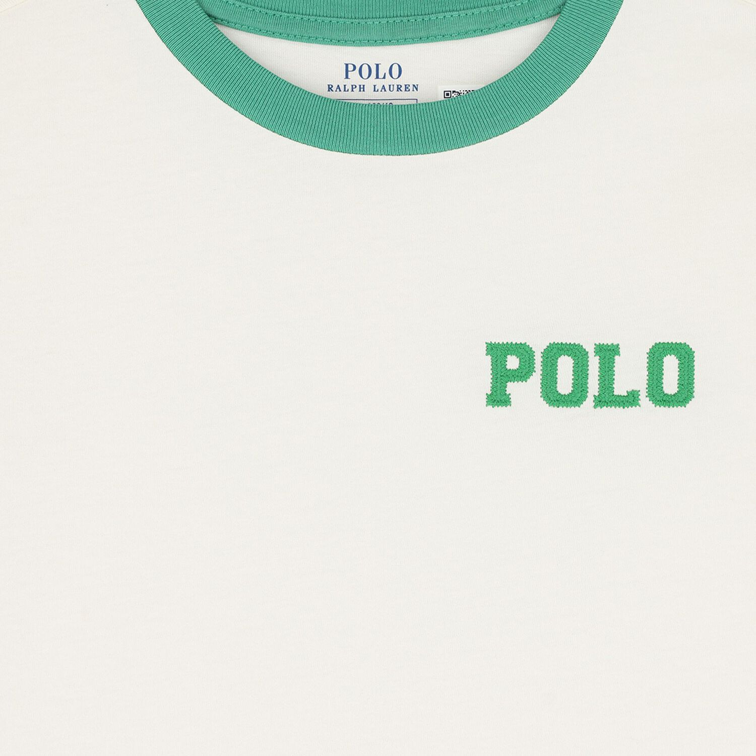 Boys Ivory Polo Logo T-Shirt, 1, hi-res