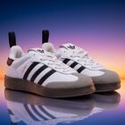 White AdiFom Samba Trainers, 1, hi-res