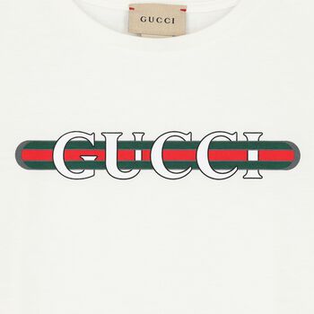 White Cotton Logo T-Shirt