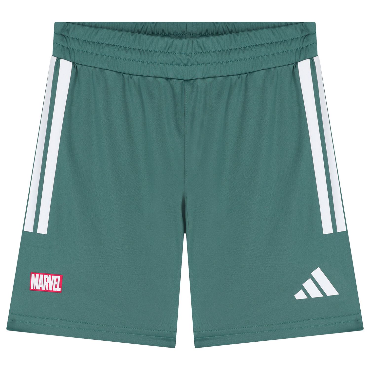 Green Marvel Logo Shorts Set, 1, hi-res