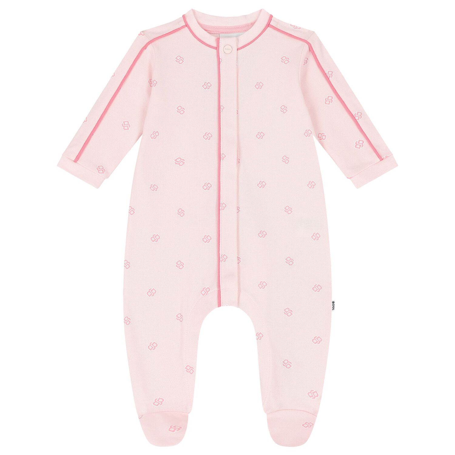 Baby Girls Pink Logo Babygrow Gift Set, 1, hi-res