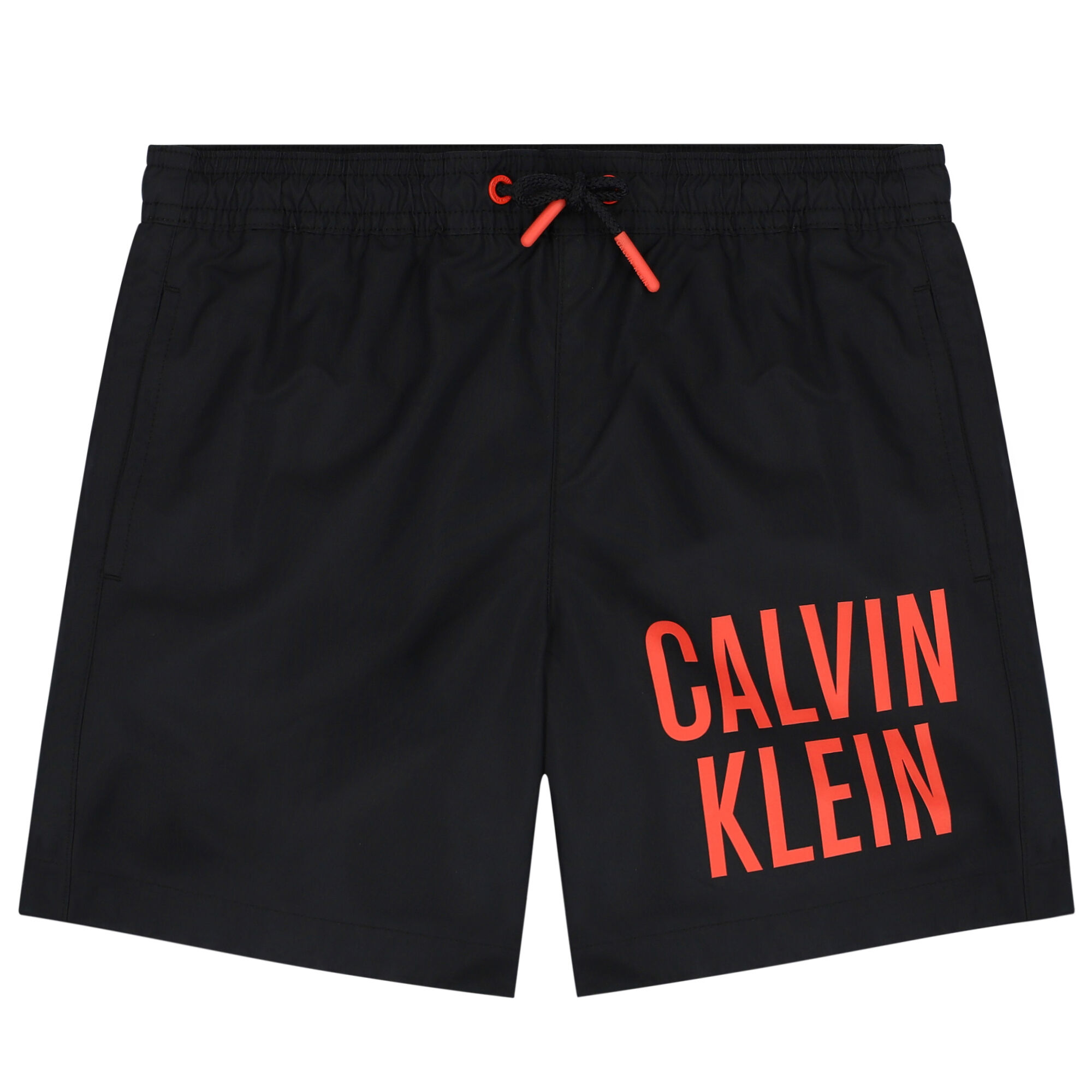 Calvin Klein Boys Black Logo Swim Shorts Junior Couture UK