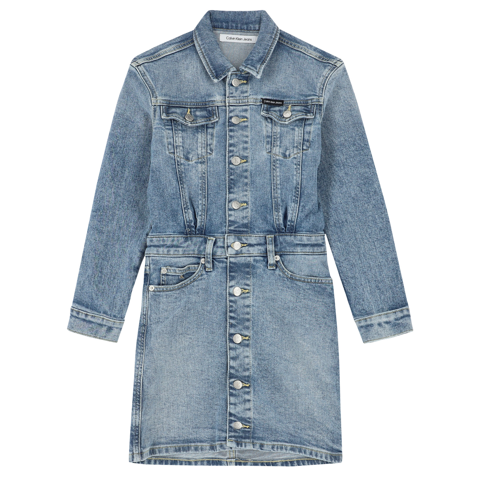 Blue jean dress for girls top