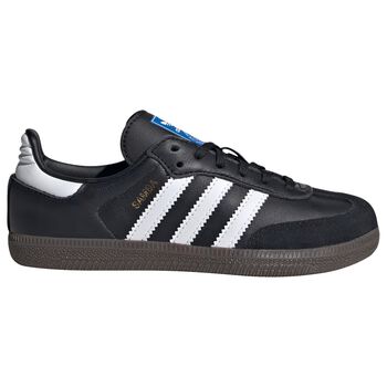 Black Logo Samba Trainers