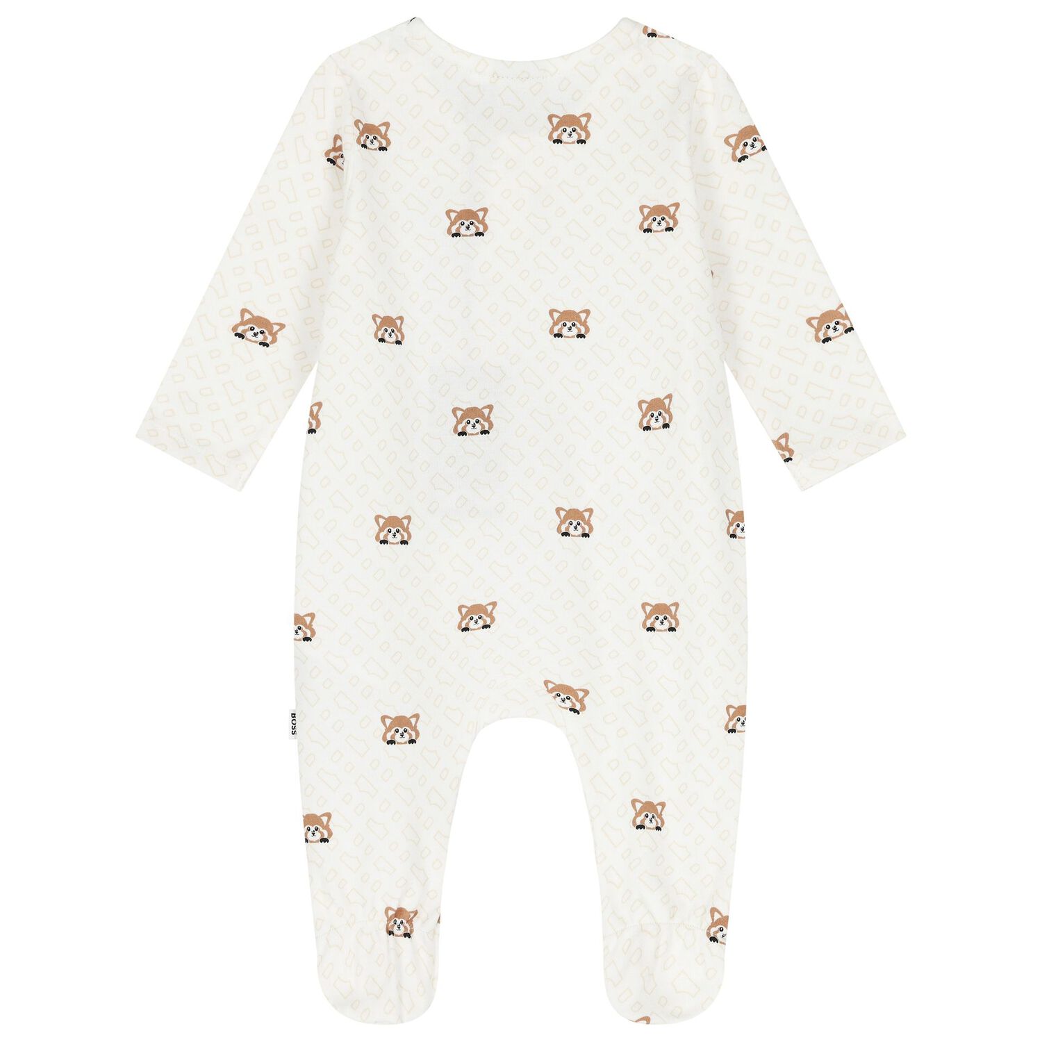 Baby Boys Ivory Logo Babygrow Gift Set, 1, hi-res