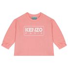 Younger Girls Pink Logo Tracksuit, 1, hi-res