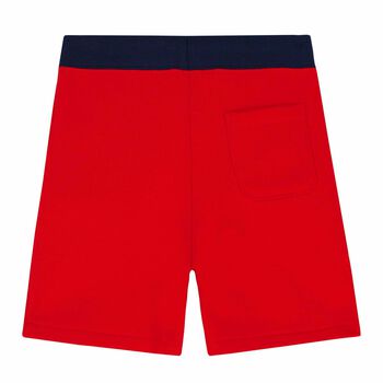 Boys Red Logo Shorts