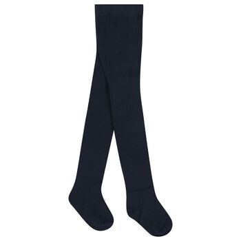 Younger Girls Navy Blue Tights