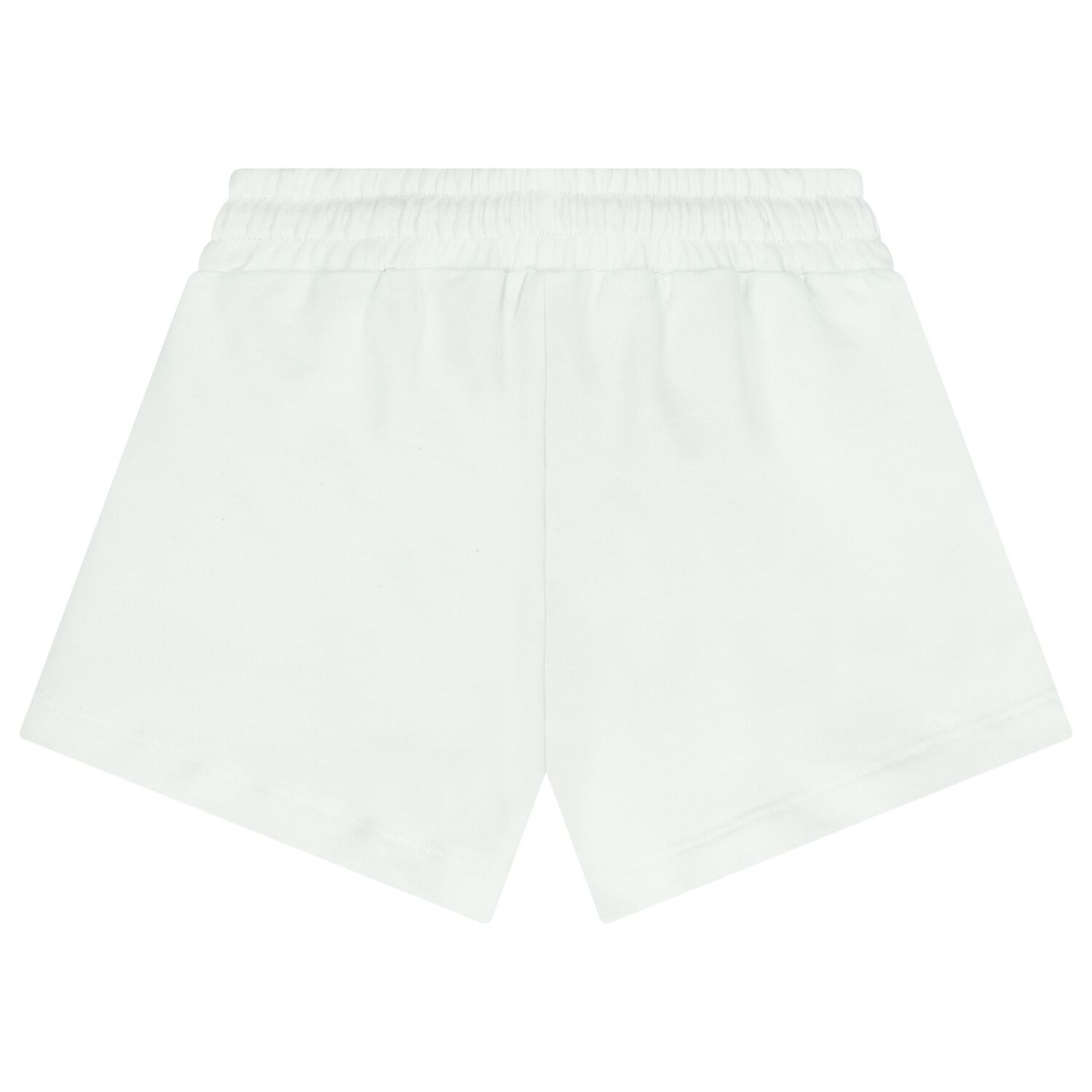Girls White Logo Shorts, 1, hi-res