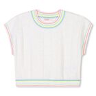 Girls Ivory Heart Top, 1, hi-res