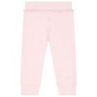 Baby Girls Pink & White Tracksuit Set, 1, hi-res