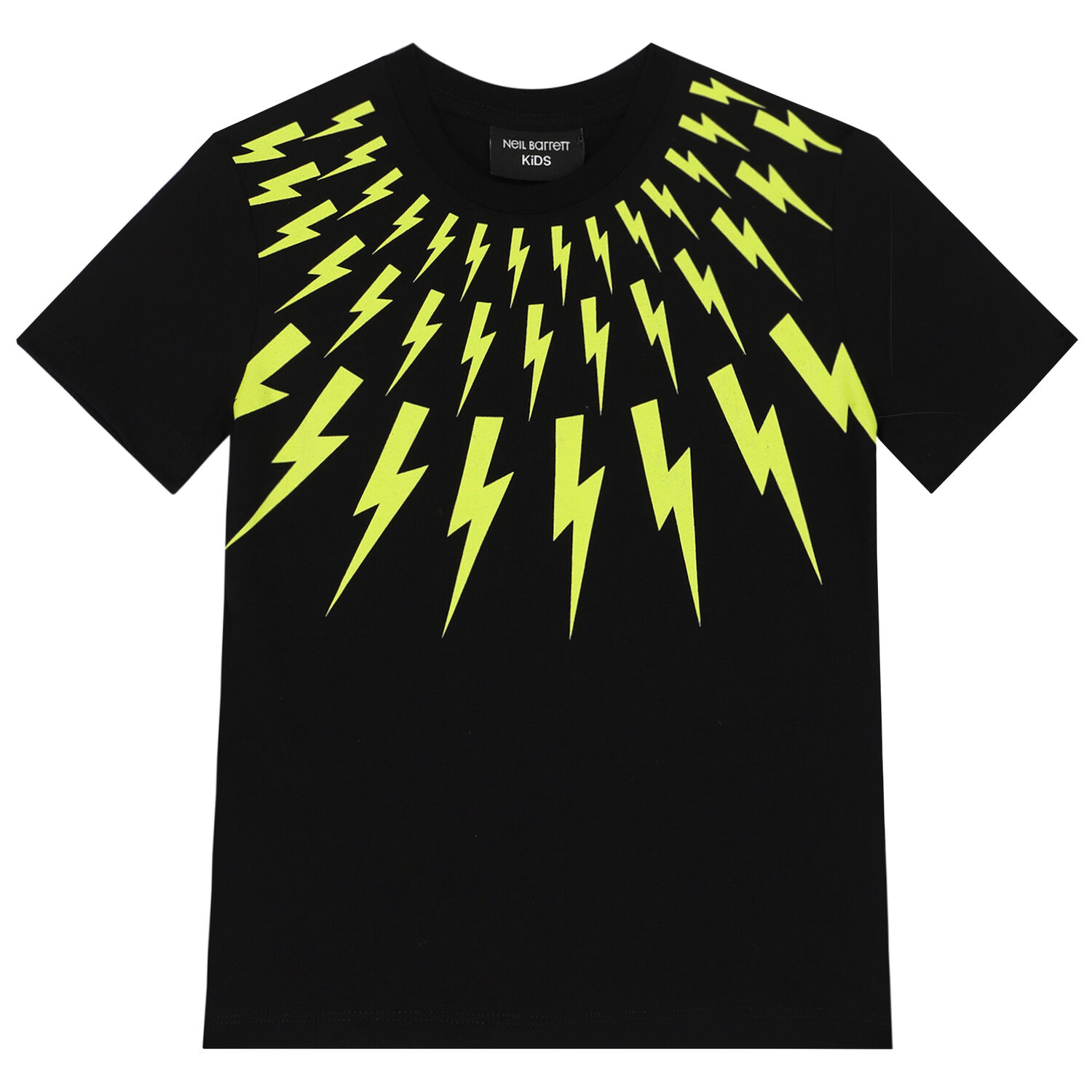 Boys Black Thunderbolt T-Shirt, 2, hi-res