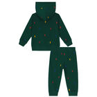Baby Boys Green Logo Tracksuit, 1, hi-res