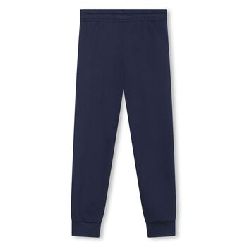 Boys Navy Blue Elephant Logo Joggers