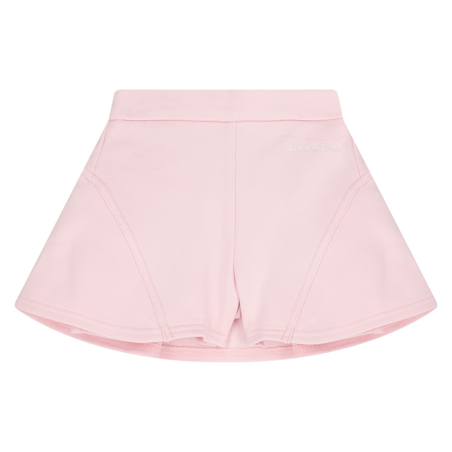 Younger Girls Pink Logo Shorts, 1, hi-res
