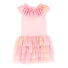 Girls Pink Tulle Dress, 1, hi-res