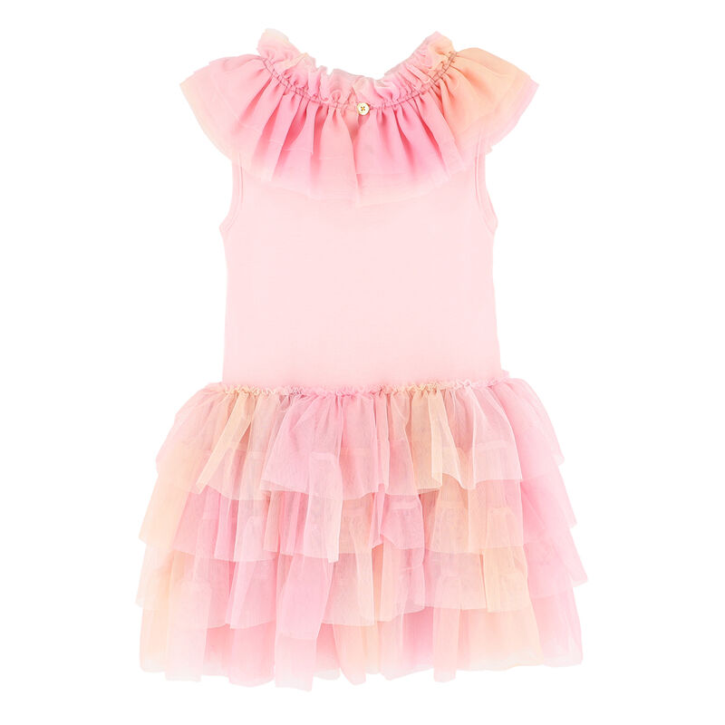 Girls Pink Tulle Dress, 1, hi-res image number null