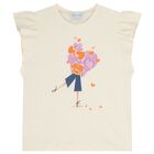 Girls Ivory & Purple Leggings Set, 2, hi-res