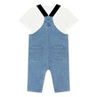 Blue Denim Younger Dungaree Set, 1, hi-res