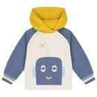 Younger Boys Ivory, Blue & Yellow 3-Piece Tracksuit, 1, hi-res