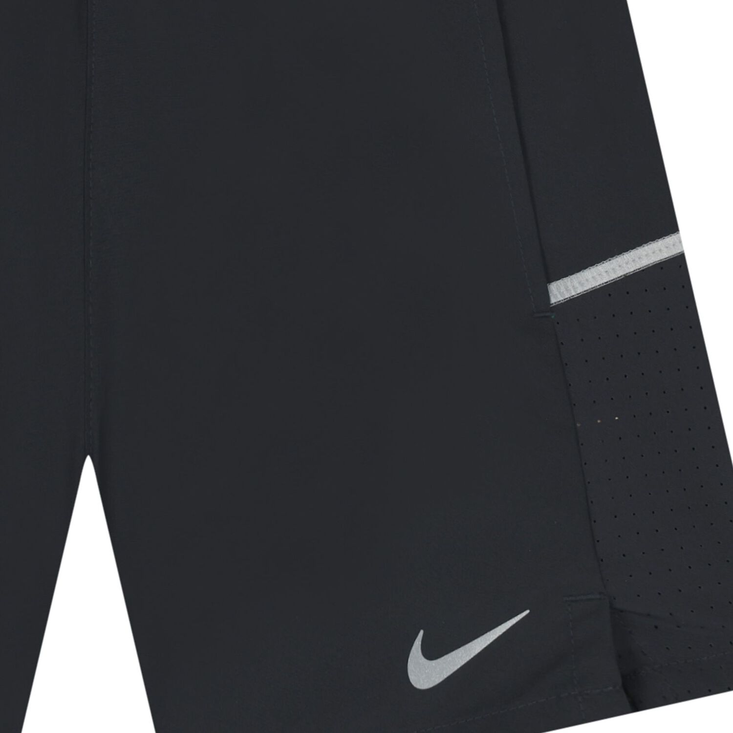 Boys Black Miler Logo Dri-Fit Shorts, 1, hi-res