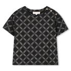 Girls Black Logo T-Shirt, 1, hi-res
