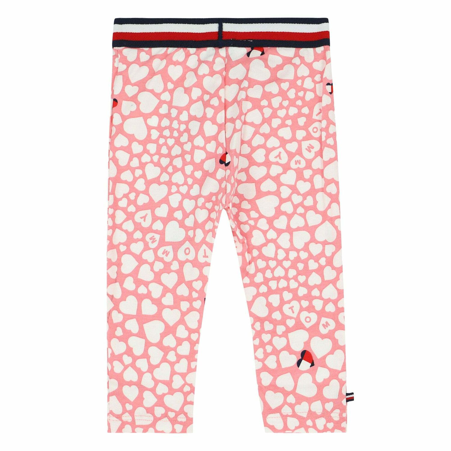 Baby Girls Heart Print Leggings, 1, hi-res