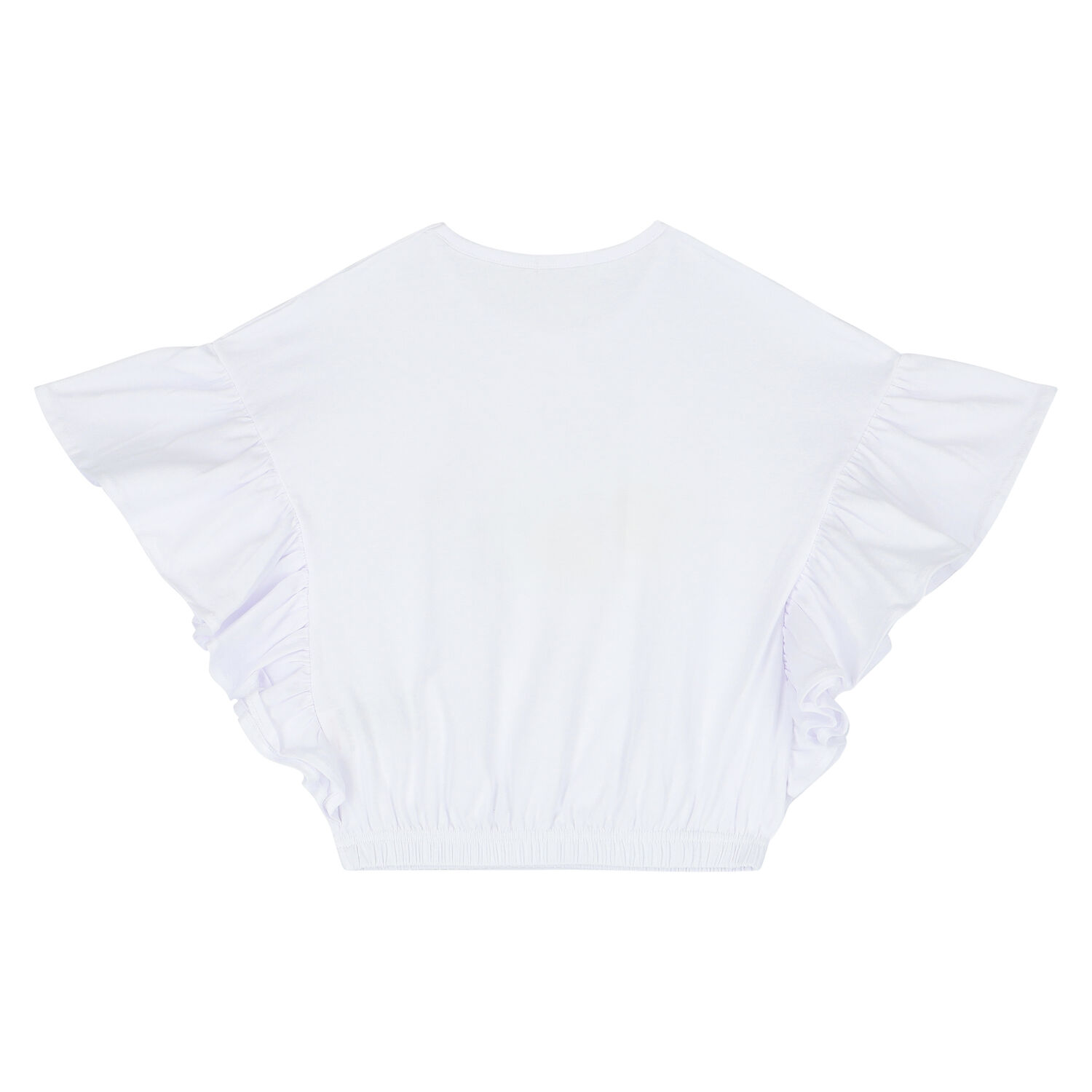 Girls White & Yellow Floral Shorts Set, 1, hi-res