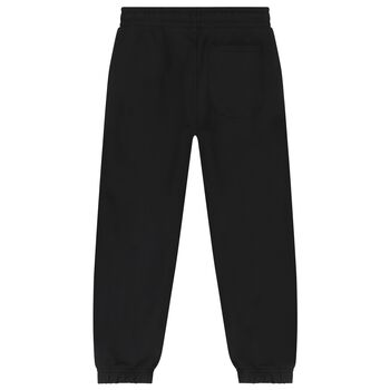 Boys Black Logo Joggers