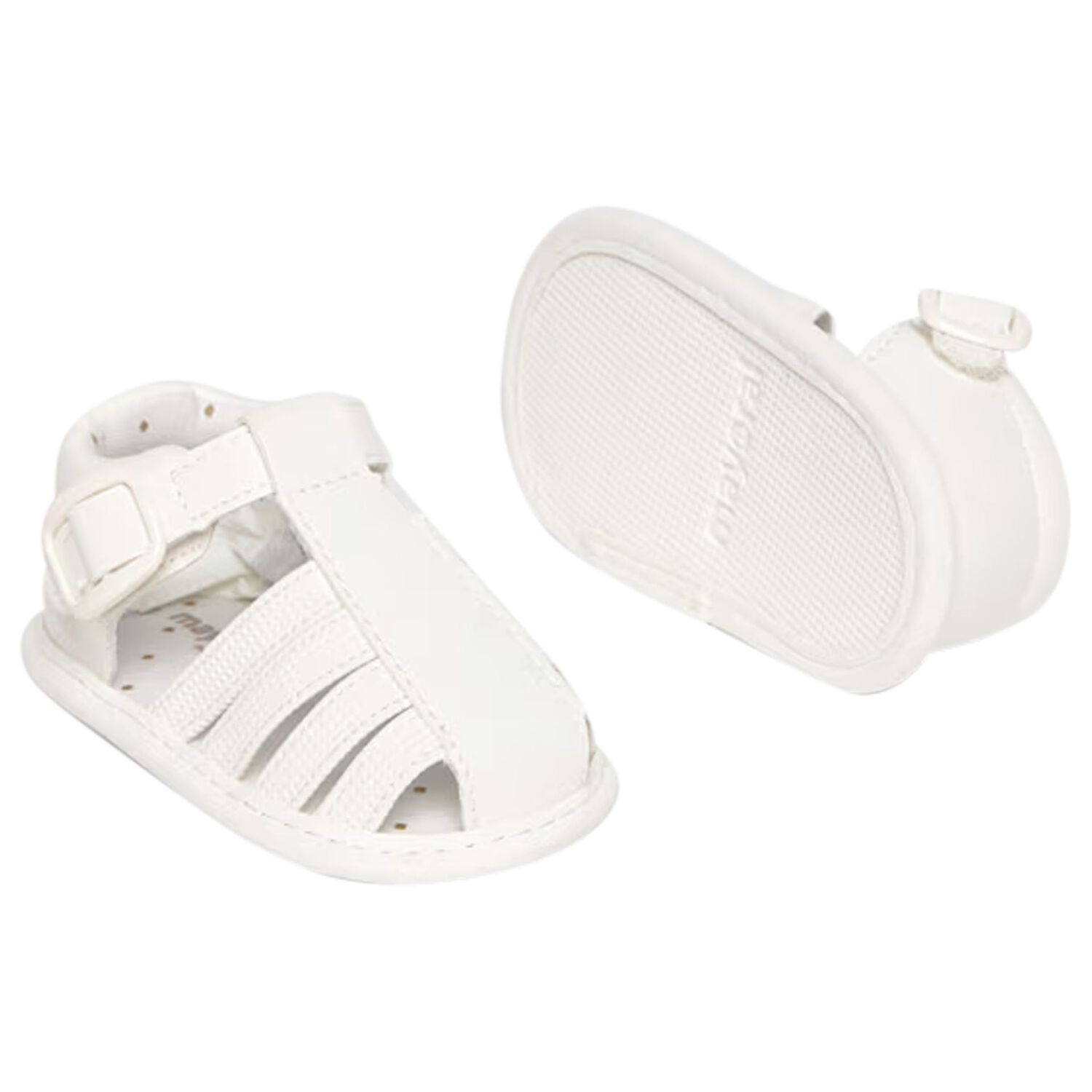 Baby Boys White Sandals, 3, hi-res