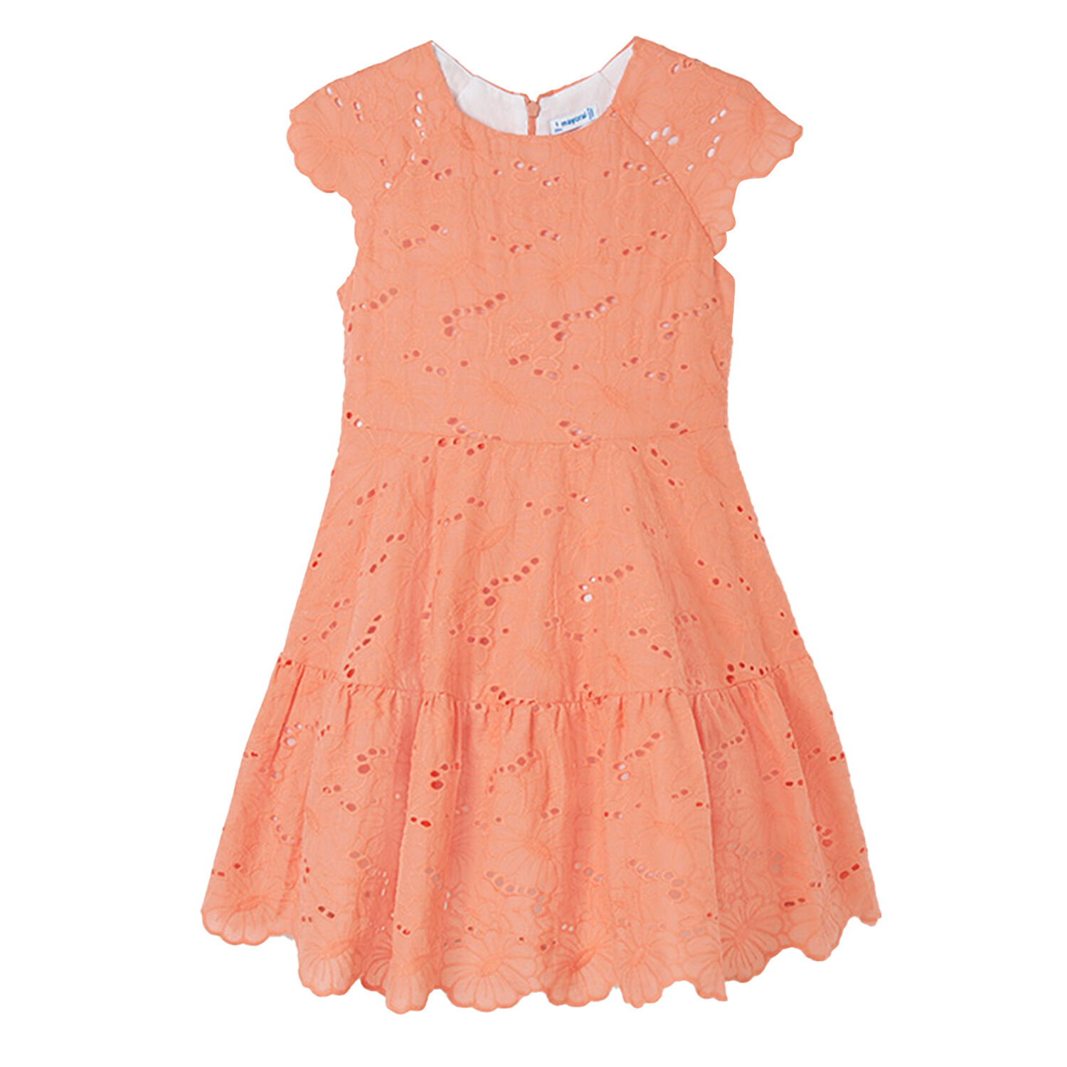 Girls Pink Embroidered Dress, 1, hi-res
