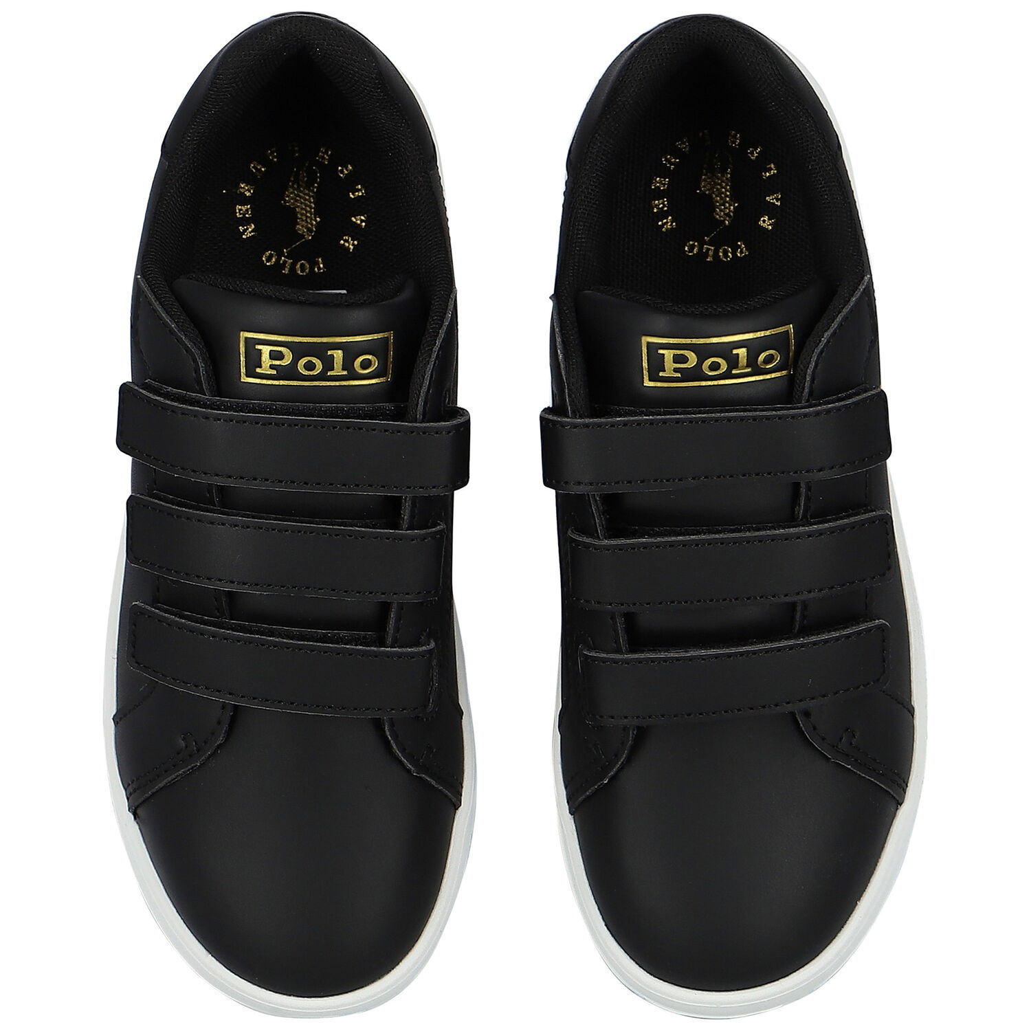 Boys Black Logo Trainers, 1, hi-res
