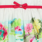 Younger Girls White & Pink Floral Dress, 1, hi-res