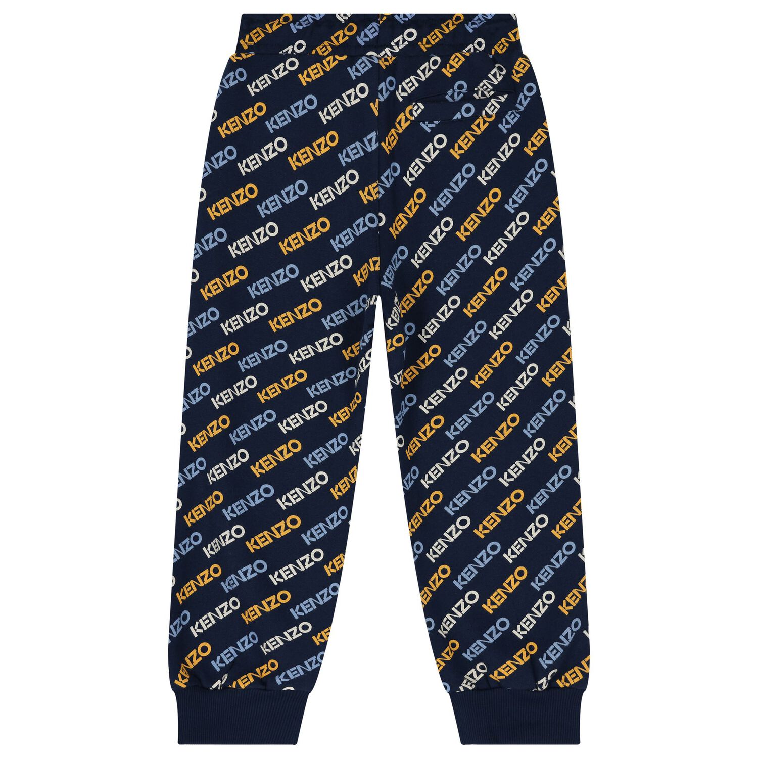 Boys Navy Blue Logo Joggers, 1, hi-res