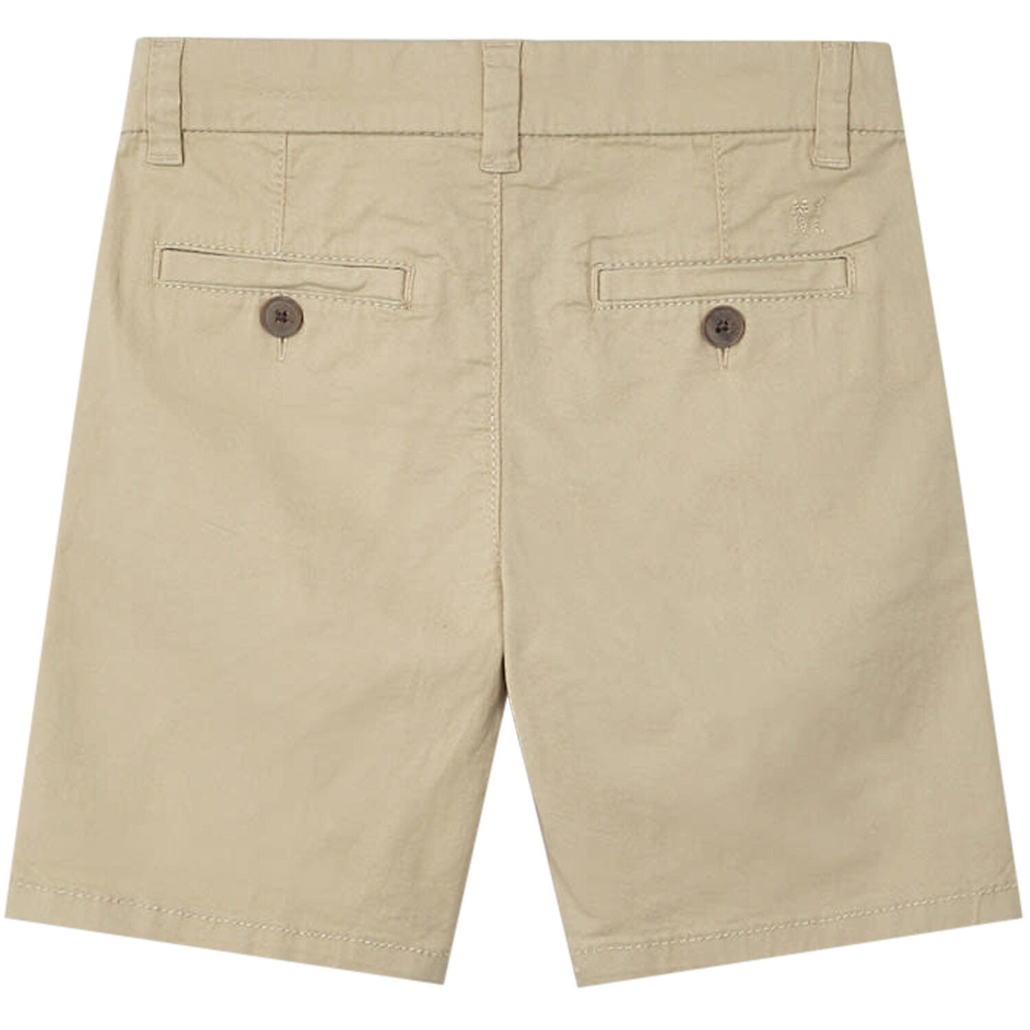 Boys Beige Cotton Twill Shorts, 3, hi-res
