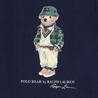 Baby Boys Navy Blue Polo Bear Romper, 1, hi-res