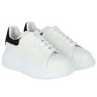 White & Black Logo Trainers, 2, hi-res