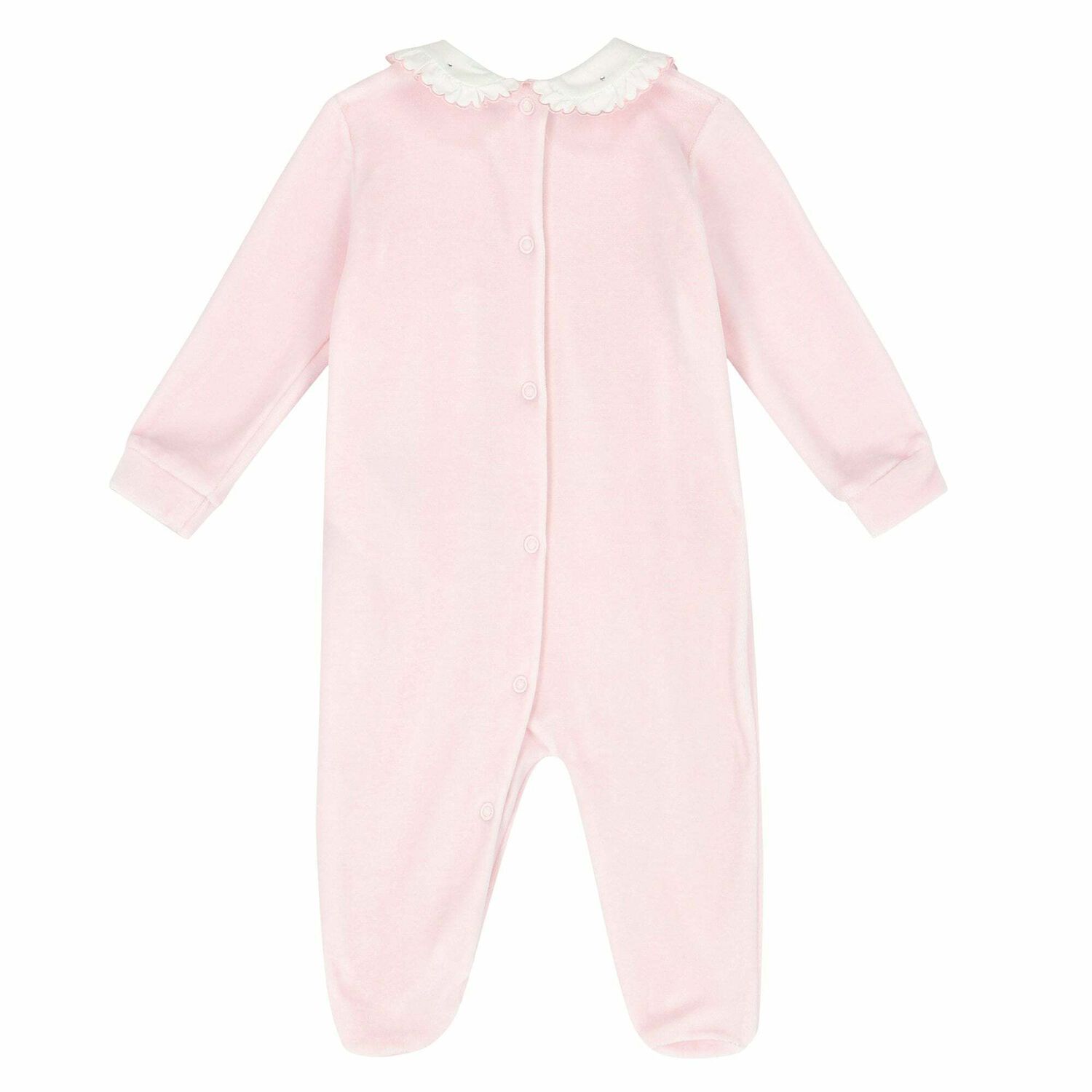 Baby Girls Pink Embellished Babygrow , 1, hi-res