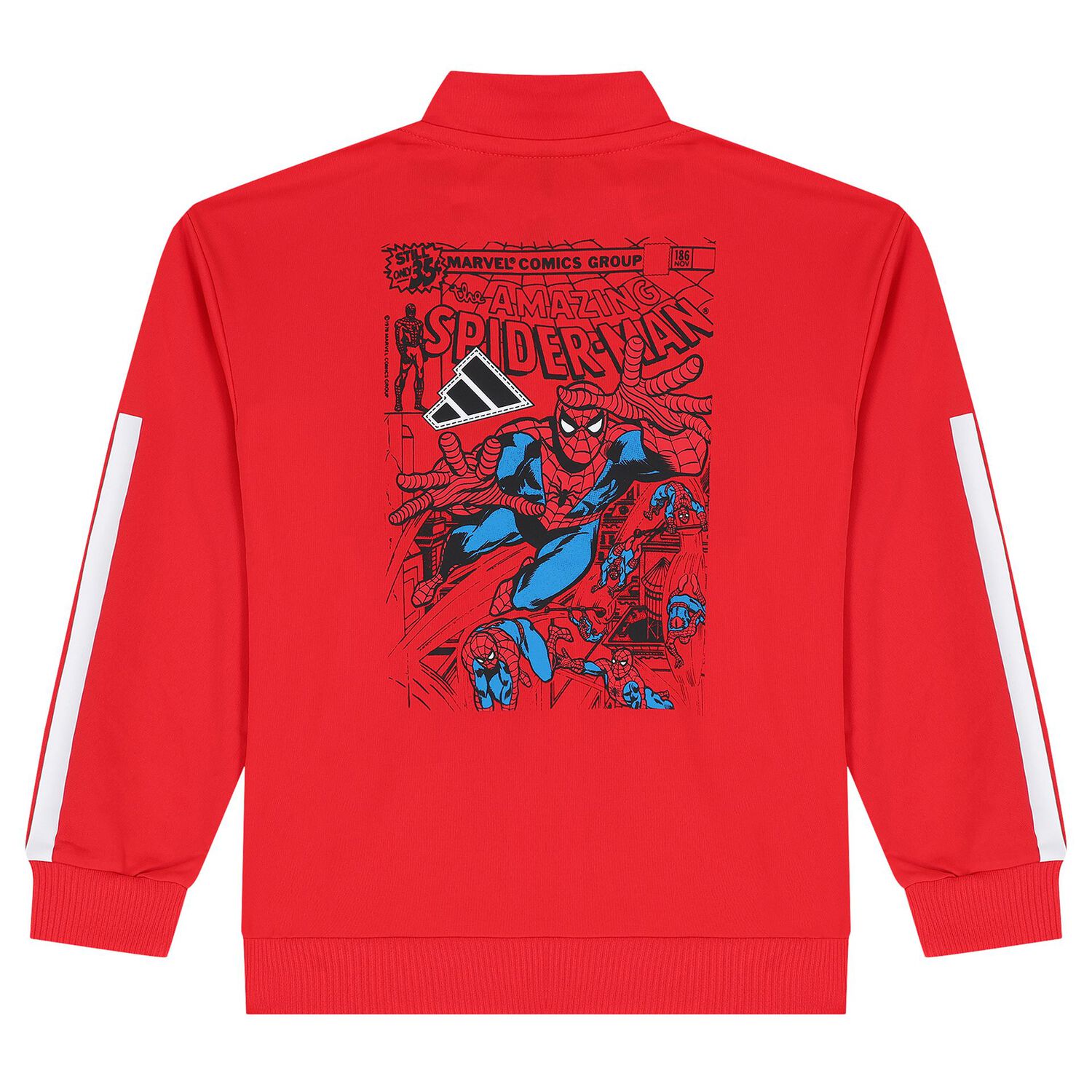 Red & Black Marvel Logo Tracksuit, 1, hi-res